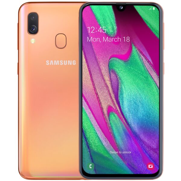 Samsung Galaxy A40 - 4/64GB - Koralli (käytetty)