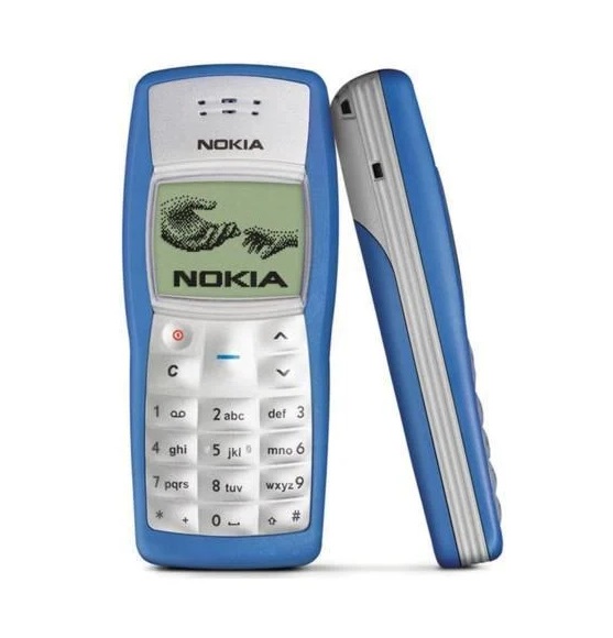 Nokia 1100 uudella akulla, ilman laturia (käytetty)