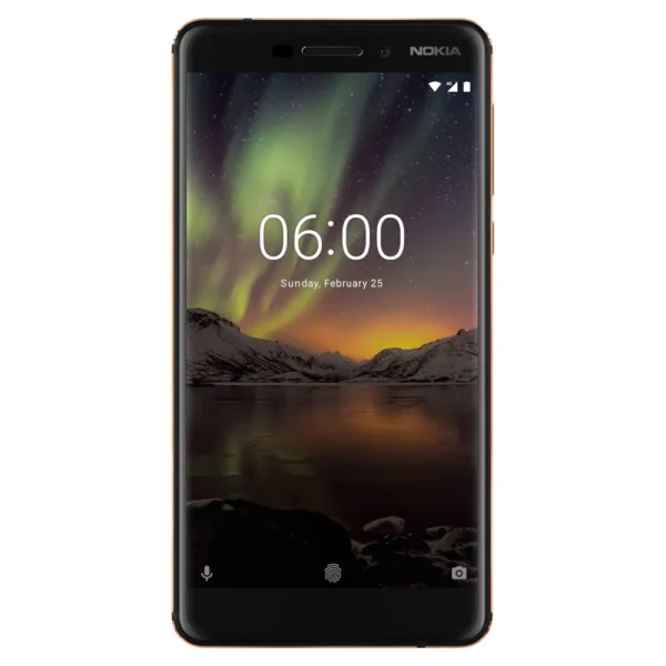 Nokia 6.1 - Android 15 (LineageOS 22.2) - 3/32GB - Black/Copper (käytetty)