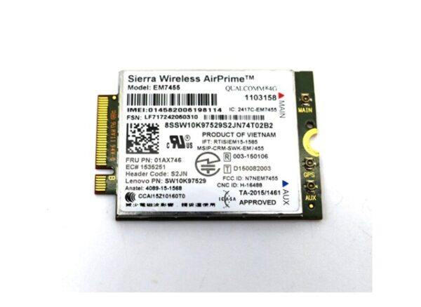 Thinkpad Sierra Air Prime EM7455 4G M.2 LTE Module (käytetty)